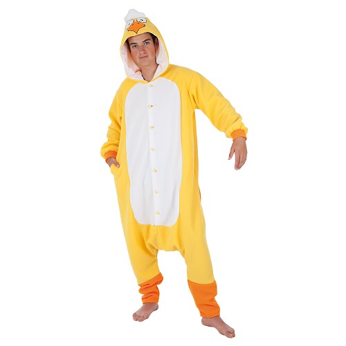 Costume adulte poulet drôle T-Xl