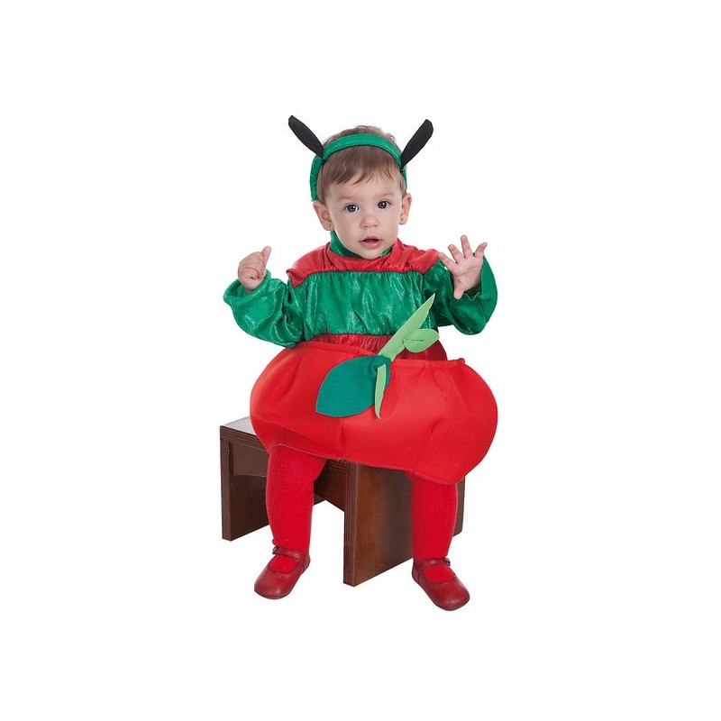 Costume bébé ver et Apple (0 à 12 mois)