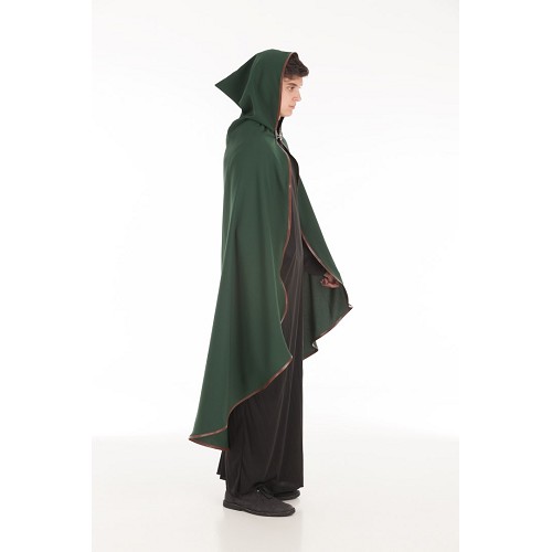 Médiévale coat peau garniture verte taille L