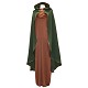 Médiévale coat peau garniture verte taille L