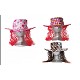 Chapeau + perruque couleurs assorties