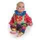 Clown de bébé costume Spotty (0 à 12 meses)