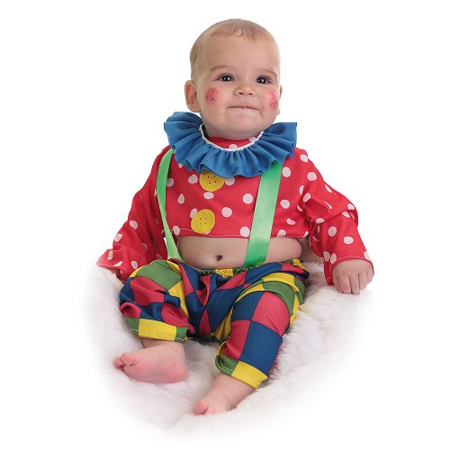 Clown de bébé costume Spotty (0 à 12 meses)