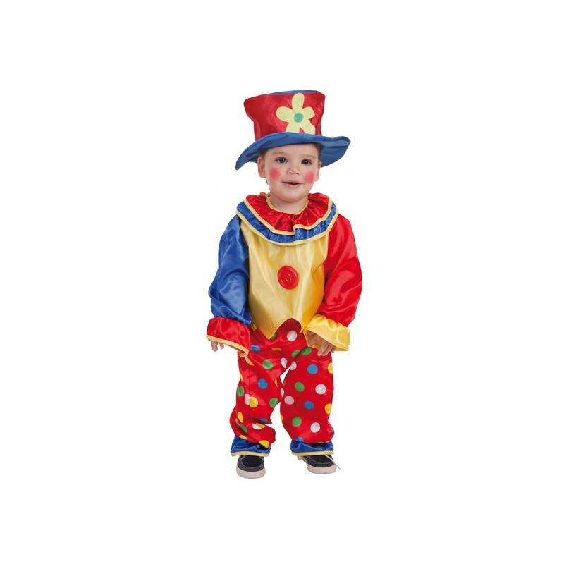 Costume de clown bébé Pepon (0 à 12 meses)