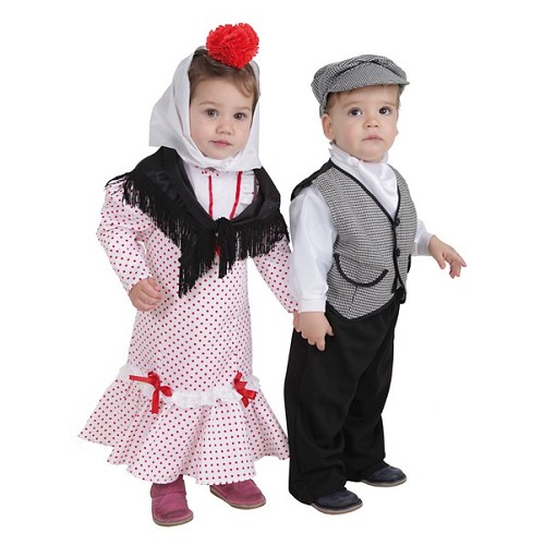 Costume bébé Chulapo corail t (2 a 3años)