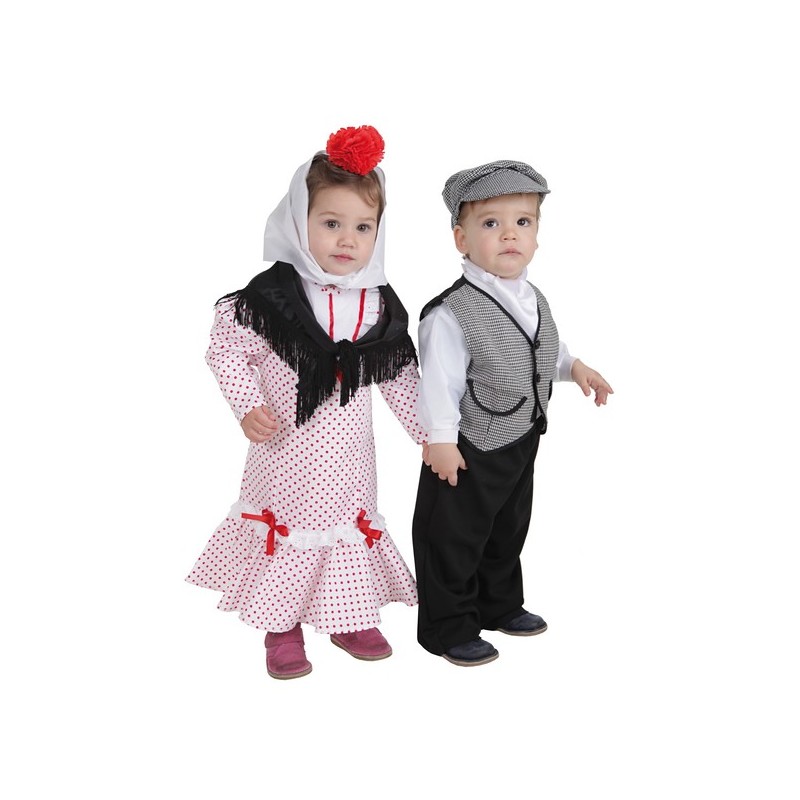 Costume bébé Chulapa corail t-s (1 à 2 ans)