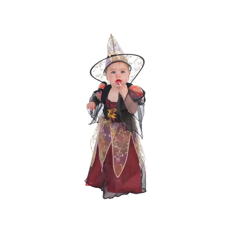 Costume sorcière bébé Bordeaux (0 à 12 meses)