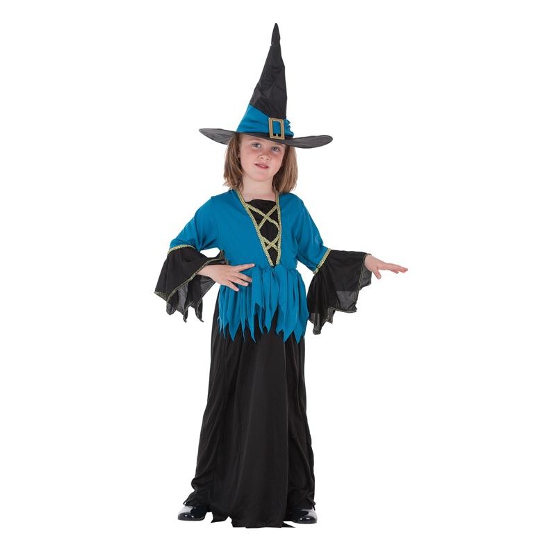 Costume enfant sorcière bleue