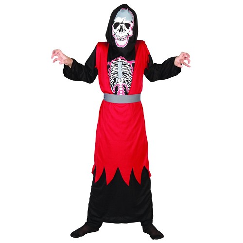 Tunique de Costume enfant rouge Skelet