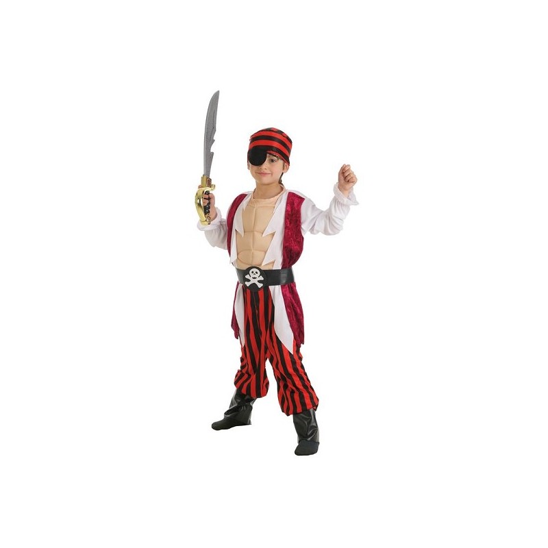 Costume de muscle pirate enfant