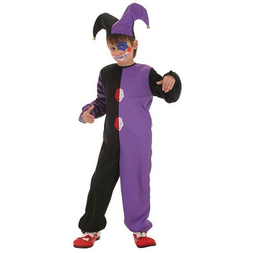 Clown de Costume enfant bicolore