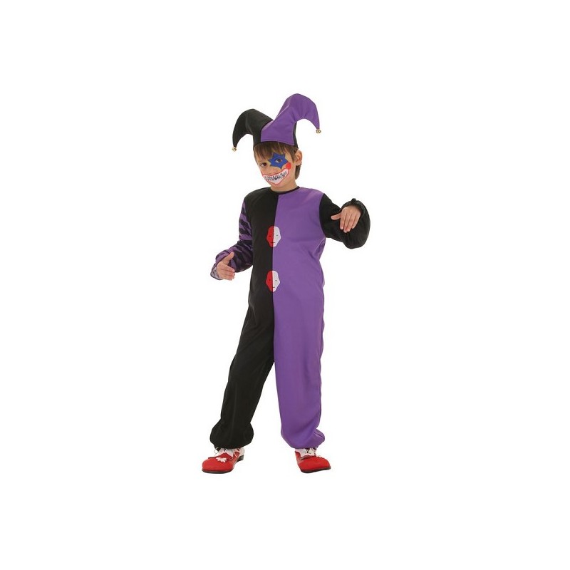 Clown de Costume enfant bicolore