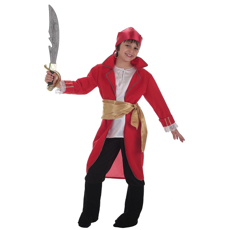 Costume enfant amiral rouge