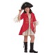 Costume enfant amiral rouge