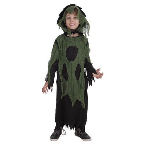 Costume d’enfant tunique en mousseline de soie vert