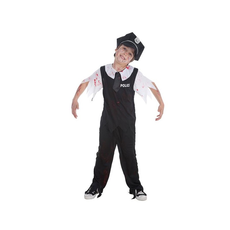 Costume enfant de police Zombie