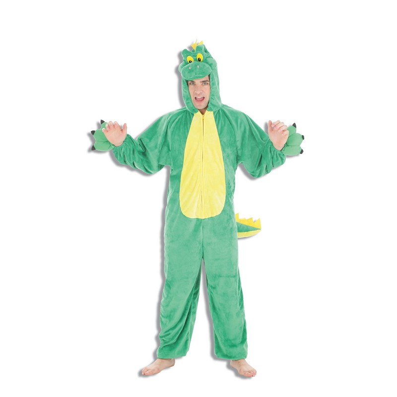 Costume adulte Dino vert