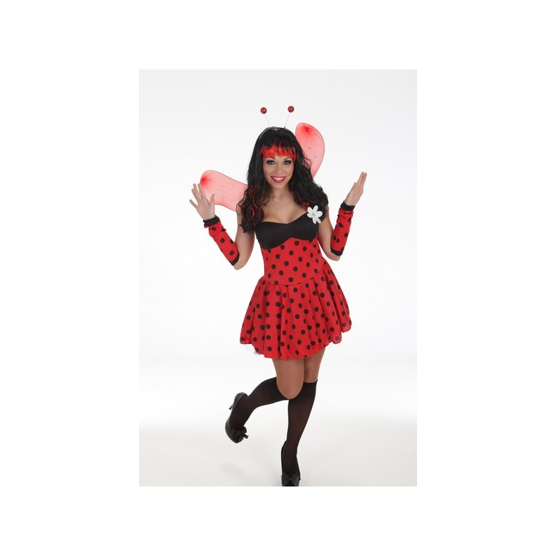 Costume adulte de fleur coccinelle