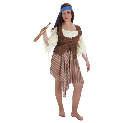 Costume adulte pirate rayé