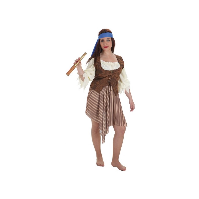 Costume adulte pirate rayé