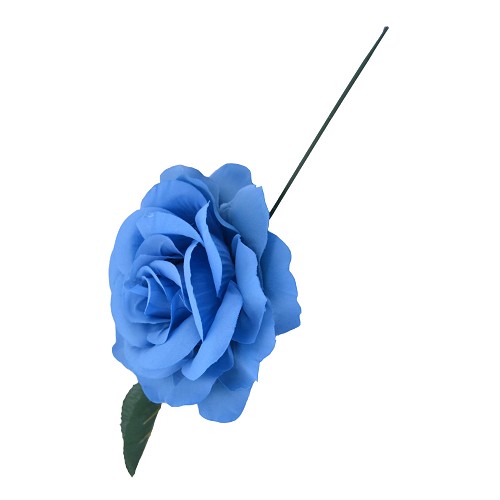 Rose bleu 15 cm