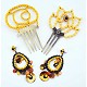 Boucles d’oreilles jaune 13 cm