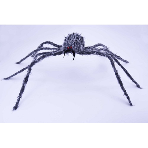 97 cm velue araignée grise H0048