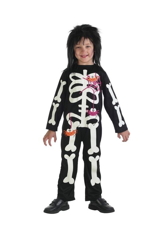 Asalto hueco impacto Disfraz Infantil Esqueleto Arañas - TopDeguisements.com