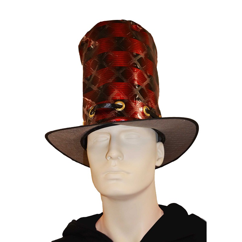 Rouge et noir chapeau 34 cm H0078