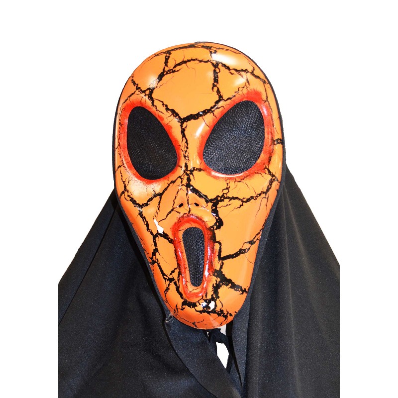 masque orange grands yeux H0082