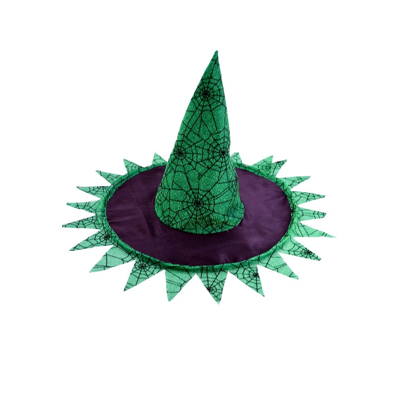 Chapeau noir / sorcière verte H0156