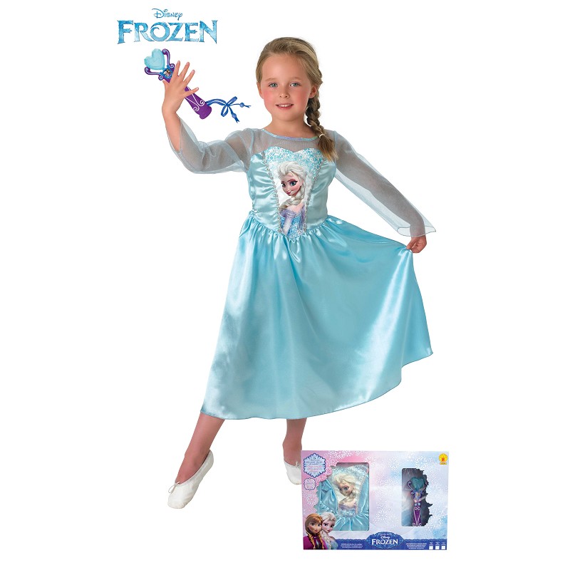Costume classique Elsa + Micro Dans la sécurité des enfants