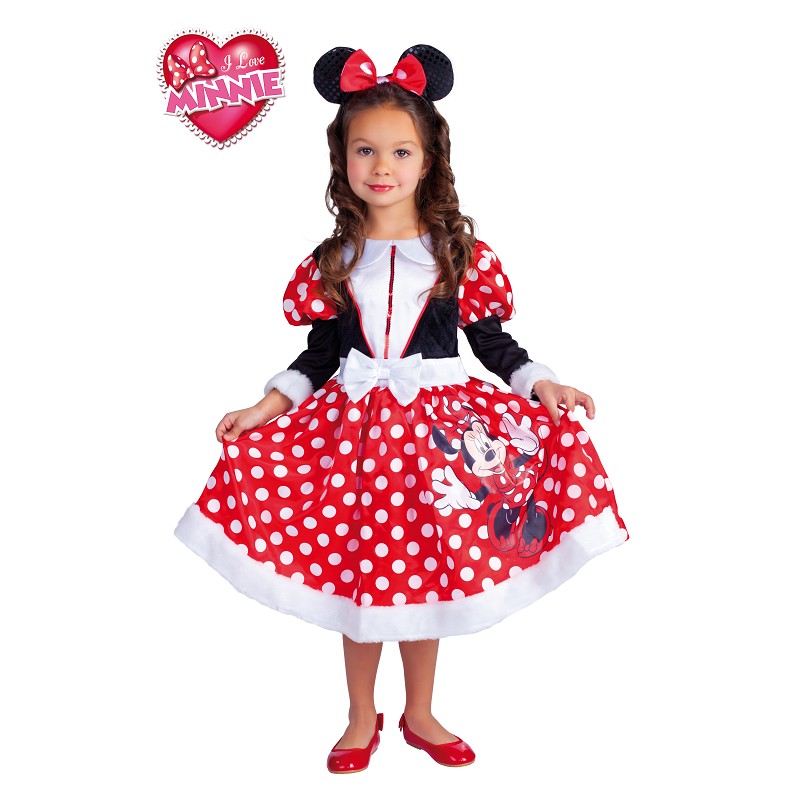 Minnie Mouse costume rouge d'hiver enfants