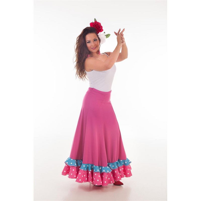 Falda Sevillana Fuxia Baile