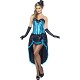 Disfraz Cabaret Azul Adulto Lux