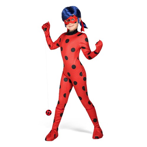 Miraculous - deguisement ladybug taille 7-8 ans, fetes et anniversaires