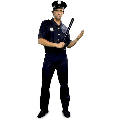 Disfraz Policia Negro Adulto