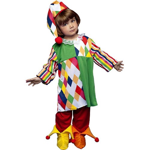 Disfraz Arlequina Color Infantil