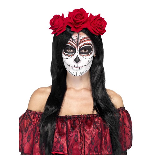 Corona Rosas Día de Los Muertos