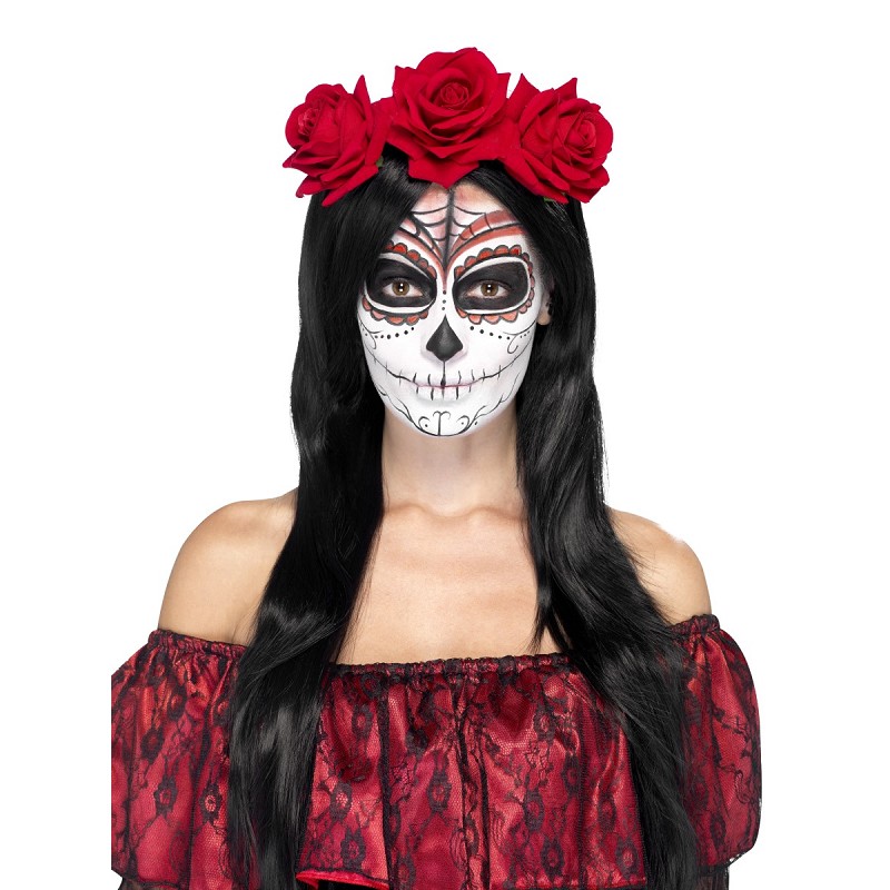 Corona Rosas Día de Los Muertos