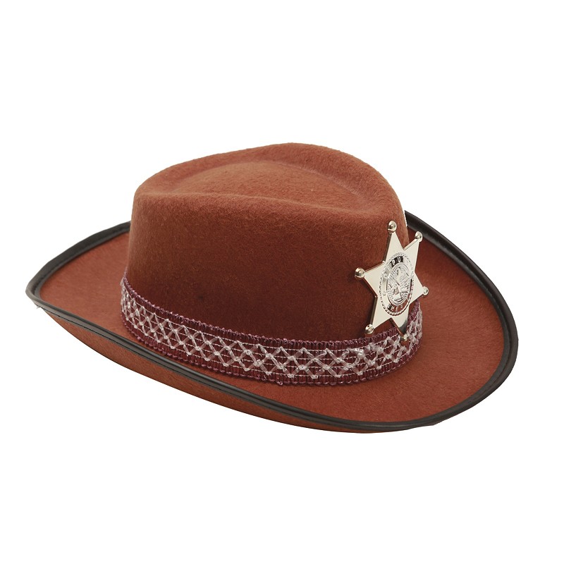 Sombrero De Vaquero Marrón Infantil