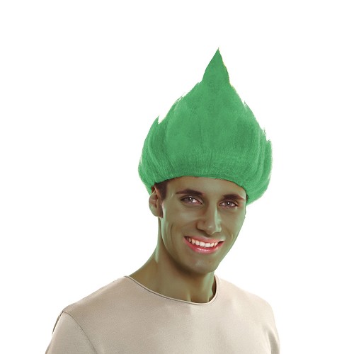 Peluca Troll Verde