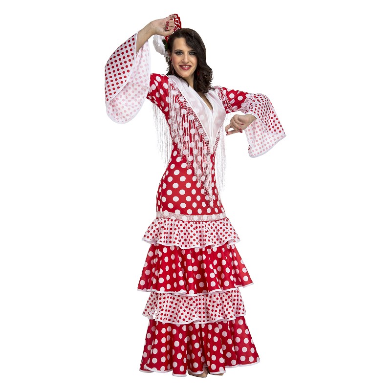 Disfraz Flamenca Rocío Rojo Mujer