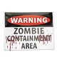 Cartel De Área Zombies