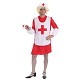 Costume adulte Lady croix rouge T-Xl