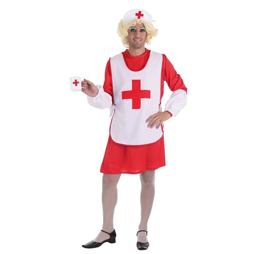 Costume adulte Lady croix rouge T-Xl