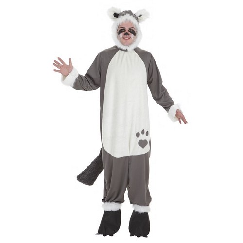 Costume adulte peluche raton laveur