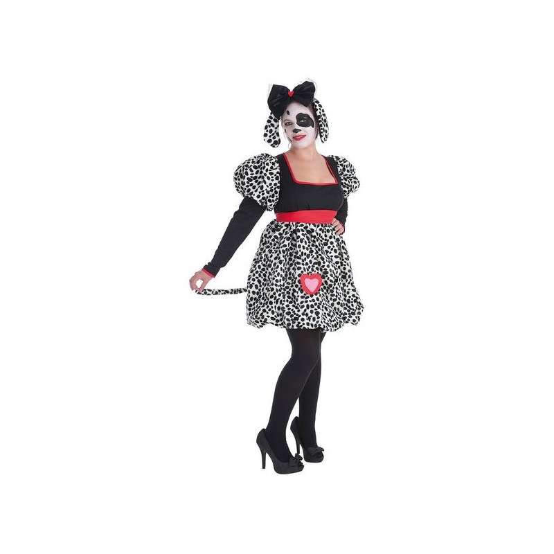 Femme de cœur Dalmatien adulte costume