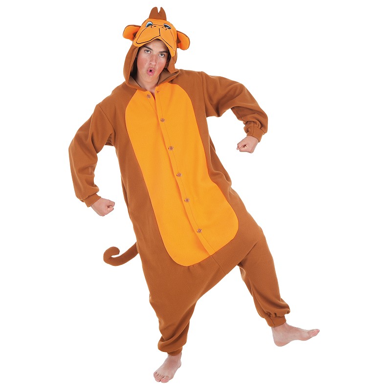 Costume adulte singe drôle T-Xl