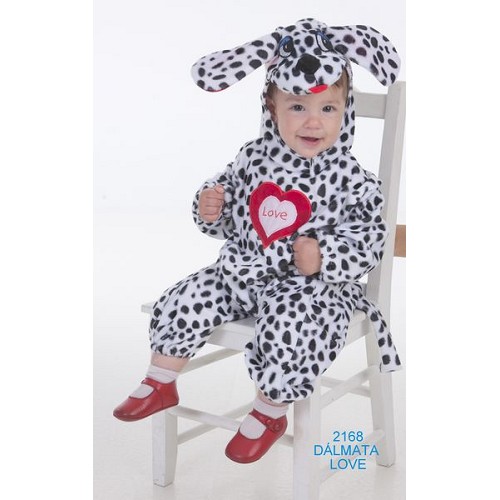 Costume bébé amour dalmate (0 à 12 mois)